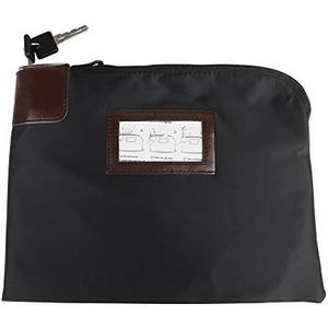 Eagle Locking Security Money Cash Register Bag Bank Deposit Bag With Locks 10.82 X 8.2 X 1.38-Inch, Black