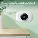 Compatible with Google Nest Thermostat 1st/2nd/3rd Wall Plate Cover - Petrichor Nest Thermostat Trim Kit, Made for Google Nest Thermostat 1st/2nd/3rd, Cover Imperfections Easy to Install - Snow