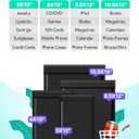 GSSUSA Black Bubble Mailers 5x10" Small Padded Envelopes 100 Pack Usable Size 5X9" Bubble Shipping Envelopes,Strong Adhesion Padded Mailer,Self-Seal Bubble Envelopes for Small Business.