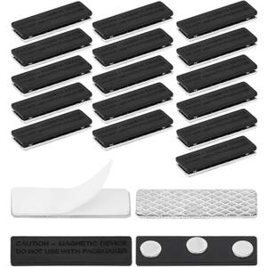16 Pair Magnetic Closure with Adhesive for Blackout Curtains, Blackout Blind Accessory
