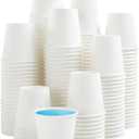 100 Pack 3 oz Paper Cups, Disposable Bathroom Cups, Small Mouthwash Cup White Paper Drinking Cup for Party,Picnic,Travel and Events