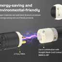 UL Listed NEMA 6-20P Electrical Male Plugs Extension Cord Ends Drop Cord Caps Replacement 220 240 250 Volt AC Connectors 20 Amp 3-Prong Straight Blade 2-Pole 3-Wire Commercial Grade 2-Pack