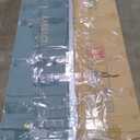 Coffee Table, 39.4" Mid Century Modern Coffee Tables for Living Room, Coffee Table with Storage Open Shelf, Fluted Table with Sliding Cabinet Door, 2-Tier Rustic Wood Desktop, Walnut