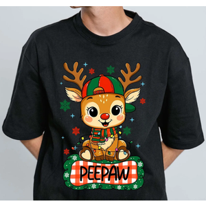 Personalized Kids Name Reindeer Png, Custom Reindeer Christmas Shirt PNG, Reindeer Kids Christmas Design, Xmas Deer Boy Girl Shirt Design 3XL