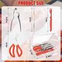 2026 Upgraded 8PCS Seafood Tool Set, Includes 2 Crab Leg Crackers, 2 Stainless Steel Crab Forks, 2 Lobster Shellers, 1 Crab Scissors and 1 Storage Box, Nut Crackers for Crab Legs (8 Pcs)