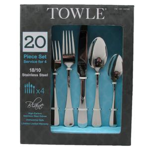 Towel Living 20 Piece Set Premium Stainless Steel