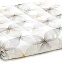 YnM Cooling Weighted Blanket  100% Cooling Oeko-Tex Certified Material with Premium Glass Beads (Khaki Flower, 48''x72'' 20lbs), Suit for One Person(~190lb) Use on Twin/Full Bed