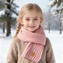 Kids Scarf Winter Neck Warmer Toddler Neck Scarf Girls Thick Scarves Boys Warm Neck Warp 2-12 Years