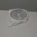 jomparis 10 Inch Gray Wall Clock Battery Operated Silent & Non-Ticking Wall Clock for Home, Bathroom, Bedroom, Kitchen