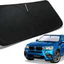 Windshield Sun Shade for 2014-2018 BMW X5 Accessories, Car Front Window Sun Visor & Heat Shield | 240T Sunshade Protection Blocks UV Rays Keep Your Car Cooler