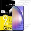 NEW'C 3 Pack Designed for Samsung Galaxy A54 5G, Screen Protector Tempered Glass, 9H Hardness, HD Screen Protector, 0.33 mm Ultra Clear, Ultra Resistant (Transparent)