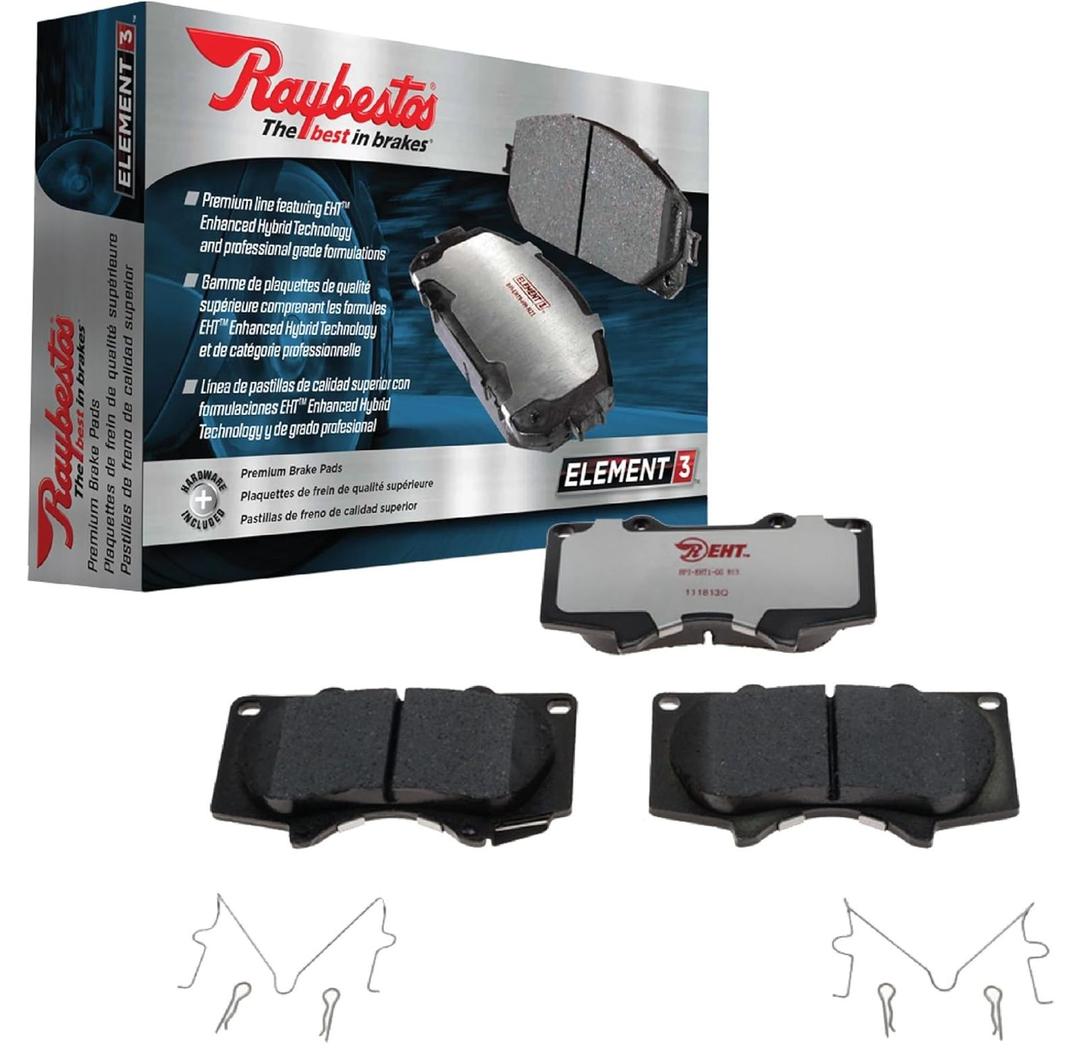 Raybestos Element3 EHT Automotive Replacement Front Brake Pad for Selected Subaru (Forester, Crosstrek, Impreza) Model Years (EHT2045H) (One Size) Raybestos Element3 EHT Automotive Replacement Front Brake Pad for Selected Subaru (Forester, Crosstrek, Impreza) Model Years (EHT2045H) (One Size)