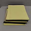 Legal Pads 8.5 x 11.75 Inch Wide Ruled Writing Pads, 12 Pack Note Pads - Yellow Perforated Paper with Hard Back, 50 Sheets Per Pad, No Bleed Notepad Paper for Office, School, Business MADE IN USA