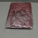 LUSHVIDA Round Waterproof Table Cover Elastic Vinyl Fitted Tablecloth Elastic Edged Plastic Table Cloth (Mahogany, Best for Up to 45"-56" Round)