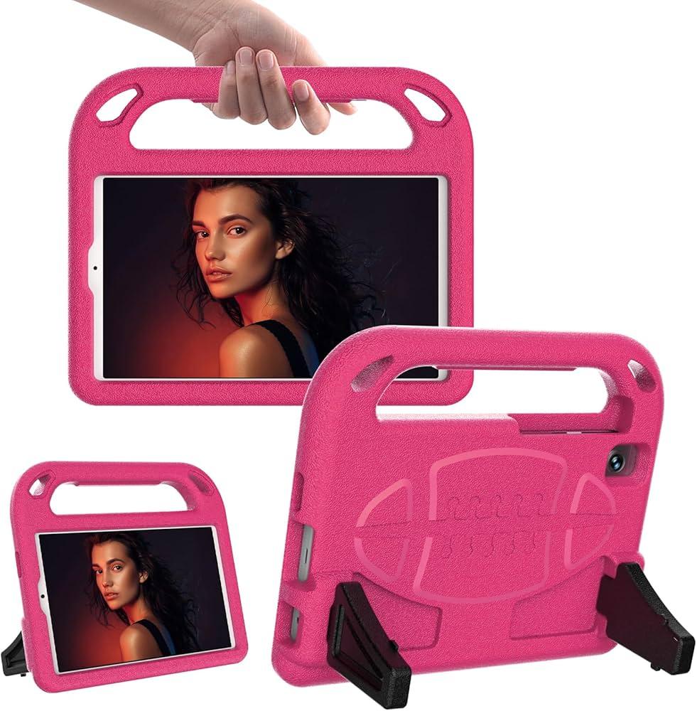 Case for Galaxy Tab A 8.0 2019 Release Model SM-T290/SM-T295,Samsung Galaxy Tab A9/A7 Lite Case for Kids 8.7 Inch (Model: SM-X110/X115/X117/T220/T225/T227)- Rose