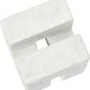 Creative Co-Op Contemporary Marble Cookbook Stand, White