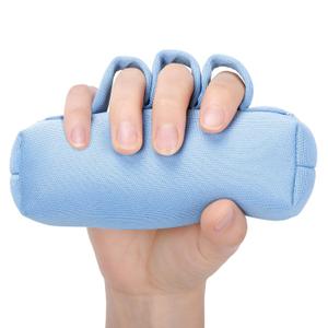 NIdreamCE Palm Protector for Hand Contracture with Separators, Palm Grip Cushions for Finger Contracture Prevention for Stroke, Parkinson Dementia, Arthritis, Hand Grip Strengthener, Blue