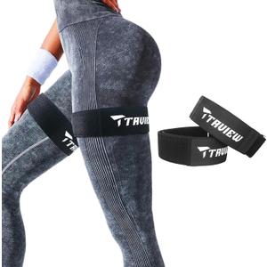 Occlusion Bands for Women Glutes & Hip Building, Blood Flow Restriction Bands BFR Bundle Booty Bands, Best Fabric Resistance Bands for Exercising Your Butt, Squat, Thigh, Fitness (Black)