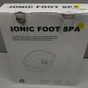 Ionic Foot Bath Detox Machine,Foot Detox Foot Bath Soak Tub with 2 Arrays,80 Disposable Foot Spa Liners, Sea Salt,Folding Foot Spa Bucket,Home Salon-Level Foot Soaking Tub