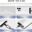 Phone Lanyard - 1 xAdjustable Neck Strap,1 xWrist Strap,1xZipper Wallet Pouch,2xPads,Universal Crossbody Cell Phone Lanyard for Travel Essentials,Wrist lanyards for Keys,ID Badges and Most Smartphones