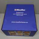 Mueller 6qt Enameled Cast Iron Dutch Oven, Heavy-Duty Casserole and Braiser Pan with Lid and Knob, Safe for All Cooktops, Aqua Blue (6 Quart, Aqua Blue)