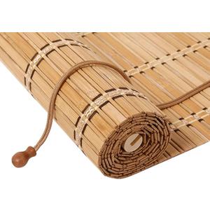 Bamboo Blinds, Easy to Install Bamboo Shades for Indoor Windows, Custom Sizes Roller Shades for Indoor Windows, Roll Up Blinds Indoor Outdoor Patio (20"W x 72"H, Carbonized Color)
