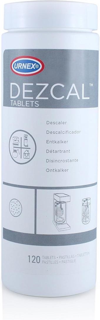 Dezcal Descaling Tablets - 120 Uses, Universal Compatibility with Keurig, Nespresso, Breville, DeLonghi, and More - Effective Descaler for Coffee Makers, Espresso Machines, Boilers, and More
