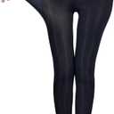 2-Pack Slightly Transparent Tights for girls & women, High Elasticity Sheen Pantyhose, For Work Dance Casual. (Black, XXL)