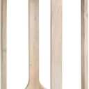 Kate and Laurel Dahl Wooden Round Drink Table; 12 x 23; Whitewash; Transitional Boho Circle Wood Accent Pedestal Table for Living Room Plant Stand or Small Bedroom Nightstand