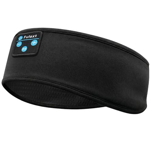 Fulext Sleep Headphones Wireless Bluetooth,Headband Headphones for Side Sleepers, Sleep Seadphones,Ideal for Housework,Travel,Yoga,Workout,Running,Sports,Gift, Black & Black