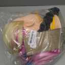 Mannequin Head with Long Synthetic Fiber Colorful Hair Styling Training Head 26-28inch Manikin Cosmetology Doll Head Hairdressing Training Model for Cutting Braiding Practice and Free Clamp Holder