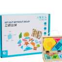 Puzzle Games for Kids, Wooden Blocks Puzzle | Challenging Blocks Wooden Puzzle, Children Brain Aid, Logical Thinking Training Aid for Nursery