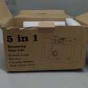 Wooden Bedside Table Lamp with Wireless Charging Station, LED Clock Display, 3 Night Light Modes, Bamboo (Sapele)