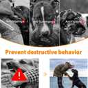 Mayerzon Pitbull Muzzle for Large Medium Sized Dogs to Prevent Biting Scavenging, Basket Muzzle for Rottweiler Staffordshire Terrier in Grooming Training, Allow to Pant Drink, Lightweight and Sturdy