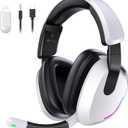 YPBDAN Wireless Gaming Headset for PS5 PS4 PC Switch Mac - RGB Over-Ear Headphones with Noise Cancelling Mic, 60H Playtime, 7.1 Surround Sound, Bluetooth 5.4 & Memory Foam Ear Cushions