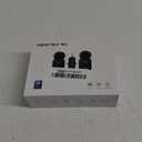 PQRQP 3 in 1 Microphone for iPhone/Android/Camera, Wireless Microphones, 328ft Transmission, 18H Battery Life, Mini Microphone for Record Interview, Vlogs, YouTube, Tiktok (Ebony Black)