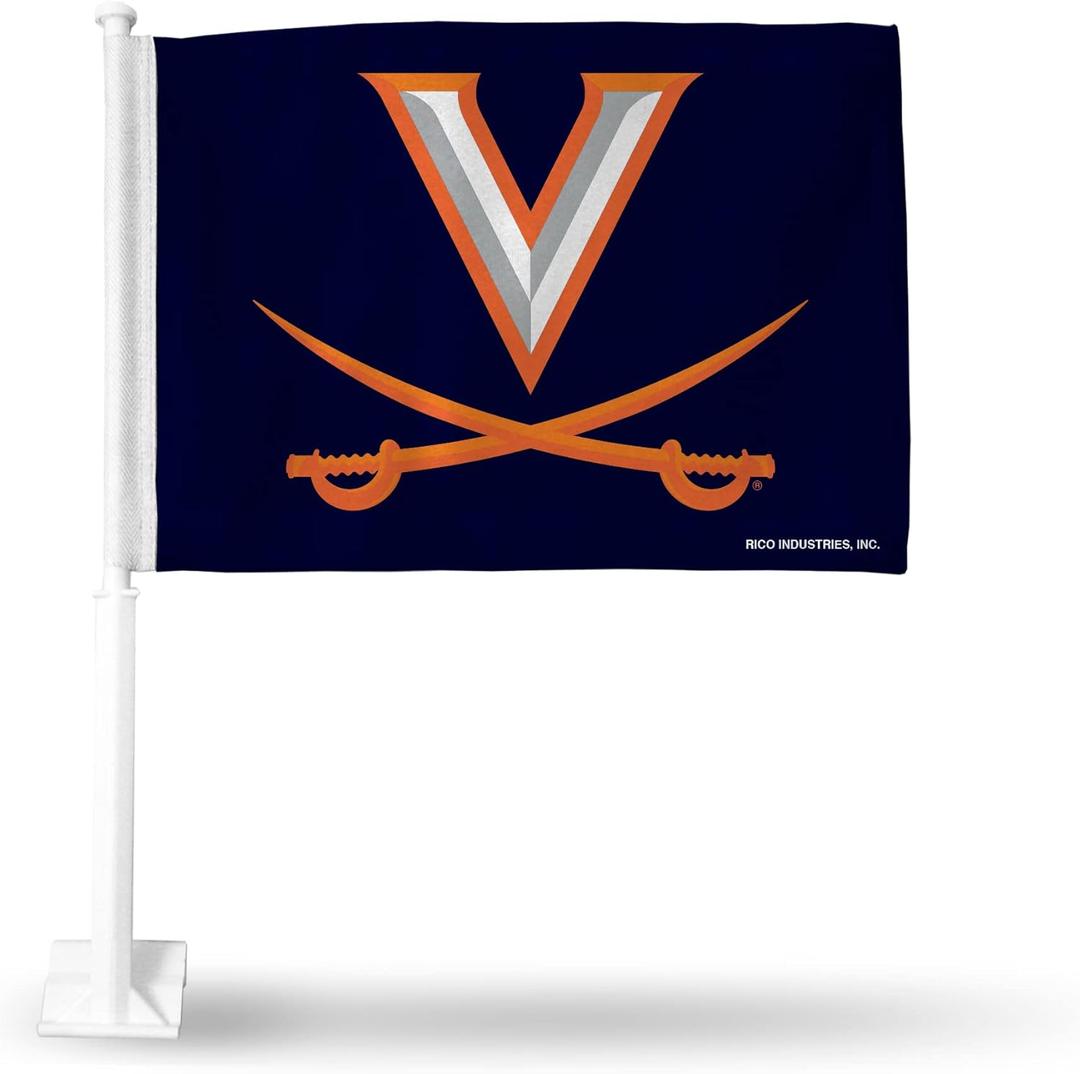 Rico Industries NCAA Double Sided Car Flag – Great Car Accessory 