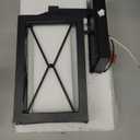 Emliviar Outdoor Wall Mount Light Fixture, Modern Exterior Wall Sconce in Black Finish with Clear Glass, 0387BK