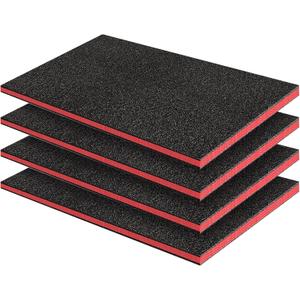 Set of 2 23.5" x 23.5" x 1" Tool Box Foam Easy Cut Tool Foam Organizer High Density Polyethylene Shadow Foam Toolbox Foam Inserts for Toolbox Wardrobe Cabinets Crafts