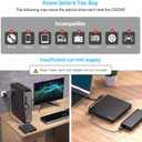 ORIGBELIE External DVD Drive, CD Drive USB 3.0 Typle C CD/DVD ROM +/-RW Adapter with USB Port DVD Burner for Laptop PC Desktop Computer, Optical Disk Drive CD Player Compatible with Mac Windows Linux