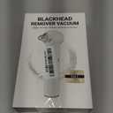 Pore Vacuum Blackhead Remover with Heating, Blackhead Extractor with 3 Adjustable Suction Levels, 5 Probes, Blackhead Remover Tools for Women and Men (White)