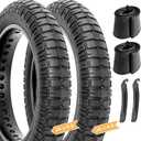 Hycline Ebike Fat Replacement Tire: 20x4.0/20x4.5/20x5.0/26x4.0 Inch Heavy Duty Wear-Resistant Folding Electric Fat Tires, All-Terrain High-Density Bicycle Tires for Street & Trail Riding