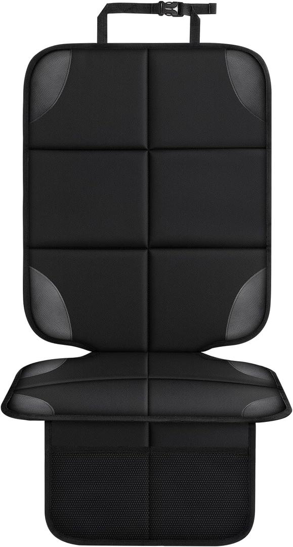 Car seat Protector 2 mesh Pocket Waterproof car seat Covers, Universal Size, Baby, pet, Children's car seat Protector, Anti Slip Bottom (1 piece)