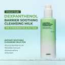 JUMISO D-Panthenol Barrier Soothing Cleansing Milk (300ml/10.14oz) 92% Cleansing Power 5-Ceramide Gentle Ophthalmologist Tested First Cleanser, Sting-Free Sunscreen & Makeup Melt for Sensitive Skin