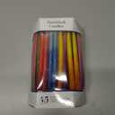 The Dreidel Company Dripless Deluxe Tapered Hanukkah Candles, Multicolored 3-Tone Pastel Decorations, 45 Menorah Candles for All 8 Nights of Chanukah 1-Hour Burn Time