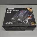 Night Vision Goggles - Smart APP 4K Night Vision Binoculars, 10000mAh Battery, 128GB Card for Photo and Video, 3'' UHD Screen & 8X Zoom Binoculars for Camping, Hunting, Security (Black)