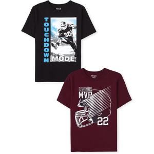 The Children's Place Boys Gamer,Sports,Cars Short Sleeve Graphic T-Shirts,2 Pack