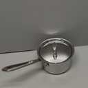 All-Clad D3 3-Ply Stainless Steel Sauce Pan with Lid 1.5 Quart, Induction Oven Broiler Safe 600F, Multipurpose, Compatible w/ All Cooktops, For Restaurant or Home Kitchen, Pots & Pans, Cookware Silver