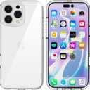 TENOC Phone Case Compatible with iPhone 16 Pro Max, Clear Case Shockproof Protective Bumper Slim Cover for 6.9 Inch