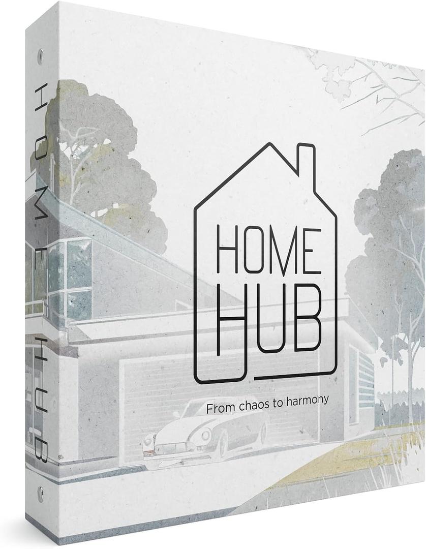Home Organizer Binder 8.5x11, Household Planner, Organize Your Property & Possessions, Ideally Suited as a Important Document Binder or Household Record Keeping Book, Home Ownership Gifts